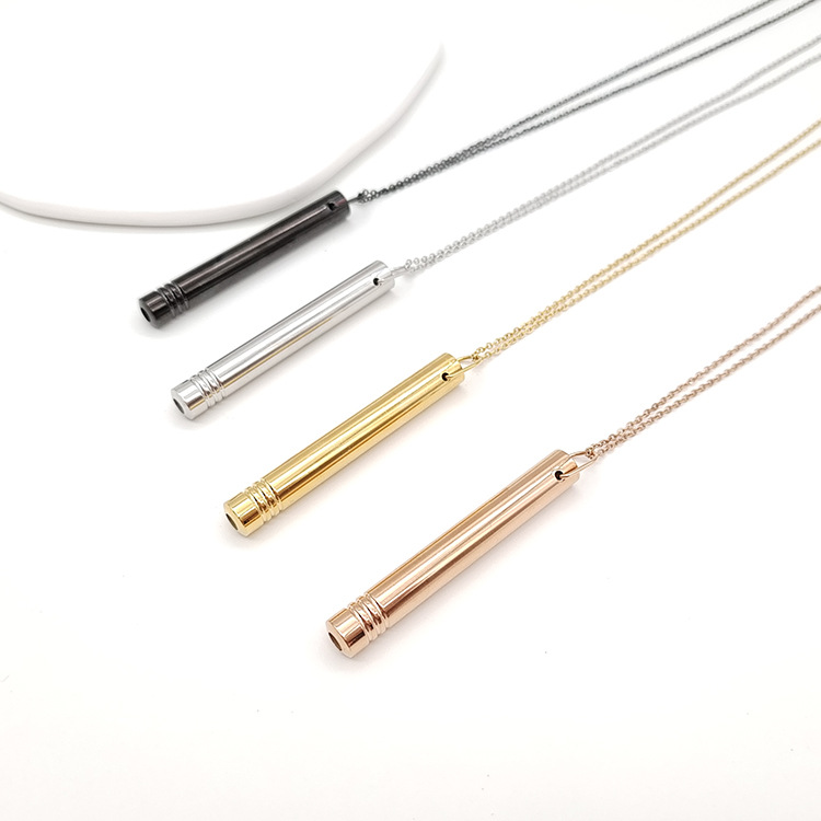 1 Piece Simple Style Whistle Stainless Steel Plating Unisex Pendant Necklace