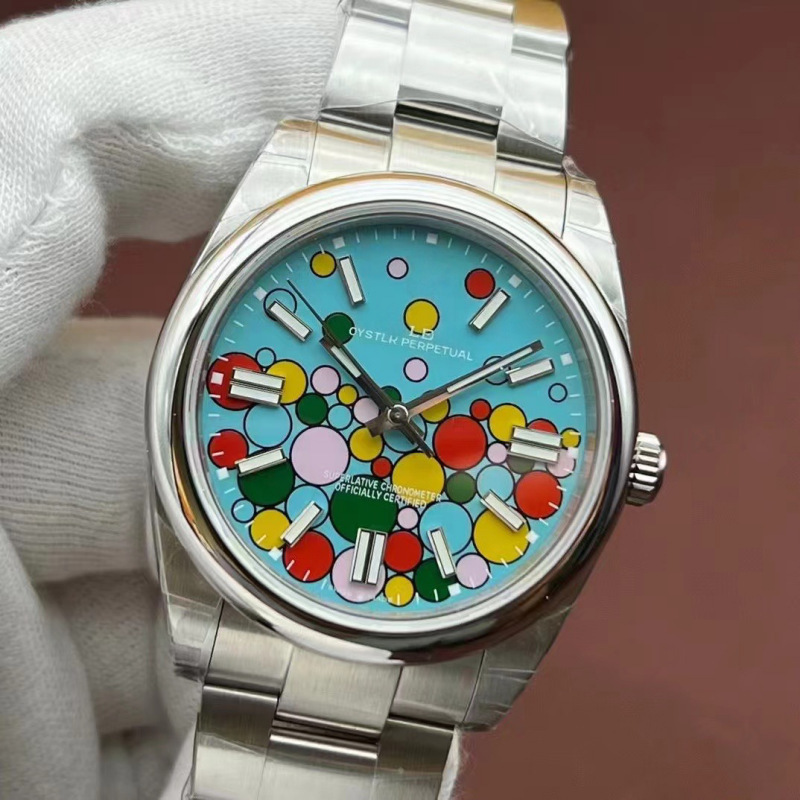 Laojia's Same Style Log-Type Perpetual Motion 41 Fully Automatic Mechanical Watch Men's Steel Strap Luminous Watch Manufacturer Wholesale