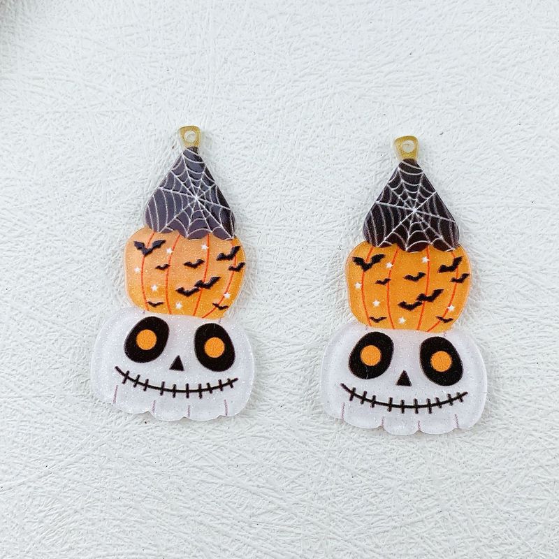 越境新品ハロウィーンアクリルかぼちゃ猫シリーズペンダントDIYアクセサリーストラップ材料部品|undefined