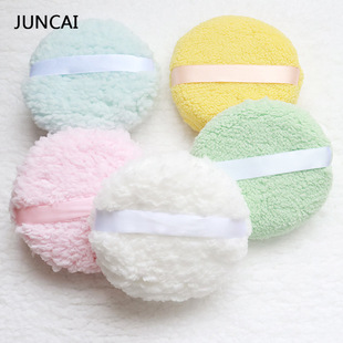 Hot selling large lamb fleece powder puff makeup makeup powder special skin-friendly soft non-powder beauty makeup tools