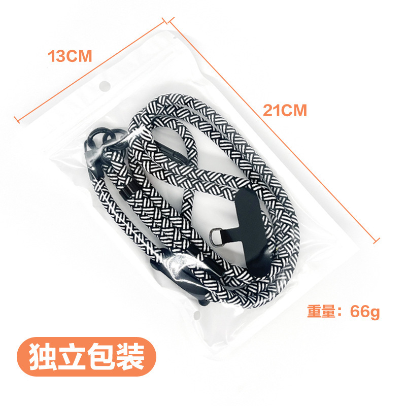 8mmのロープの携帯電話の携帯電話のハンガーの伸縮は斜めのショルダーの携帯電話のひもの屋外の紛失防止の首のひもを調節することができます。|undefined