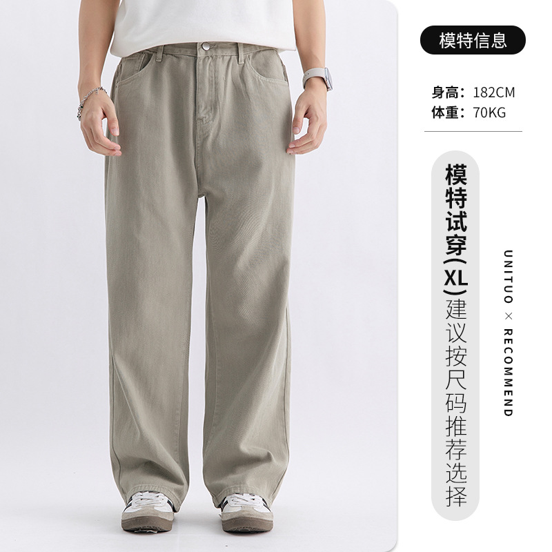 Casual estilo americano vintage algodón herramientas de piernas de cocina de cocina para hombres otoño invierno 2026 nuevo estilo japonés pantalones largos sueltos para hombres