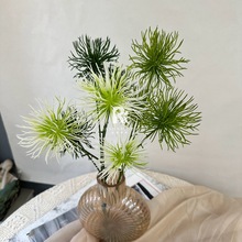 3头海胆花仿真花龙胆花假花装饰样板间影楼插花摆件绿植婚庆路引