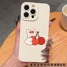少女心樱桃适用于iPhone16PROMAX苹果11/12/13/14/15Promax手机壳