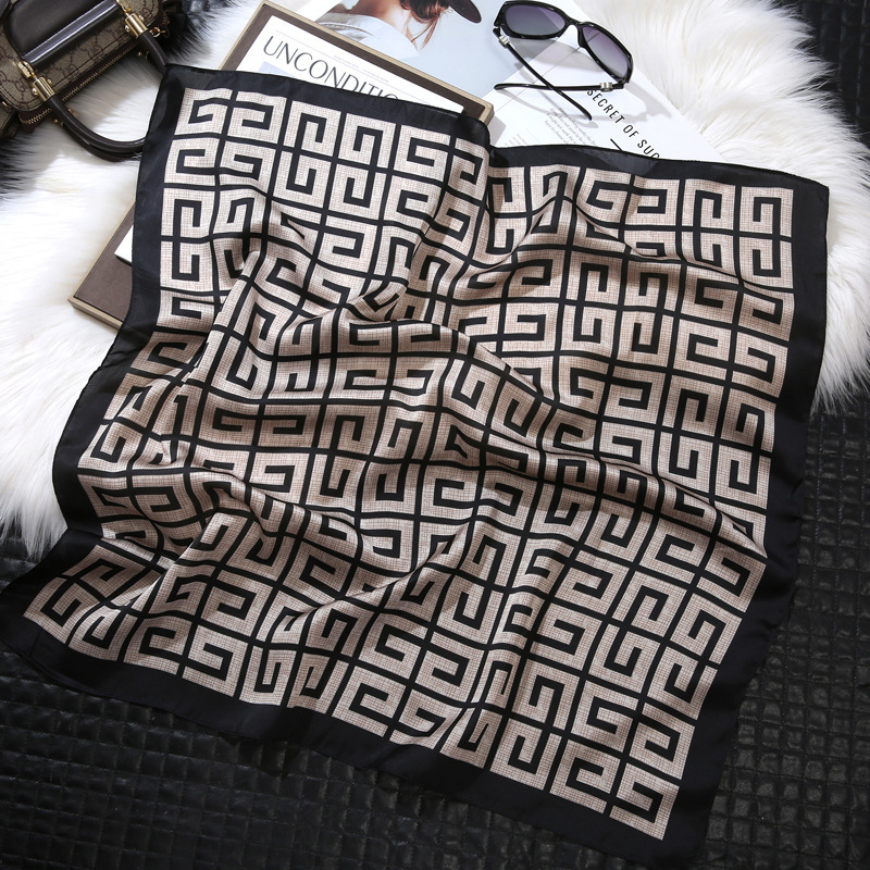 Small Square Scarf Women's 70x 70 South Korea All-match Decorative Suit Shirt Professional Scarf Neck Thin Scarf