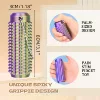 Silk purple blue yellow PLA 8cm long straight row of thorns
