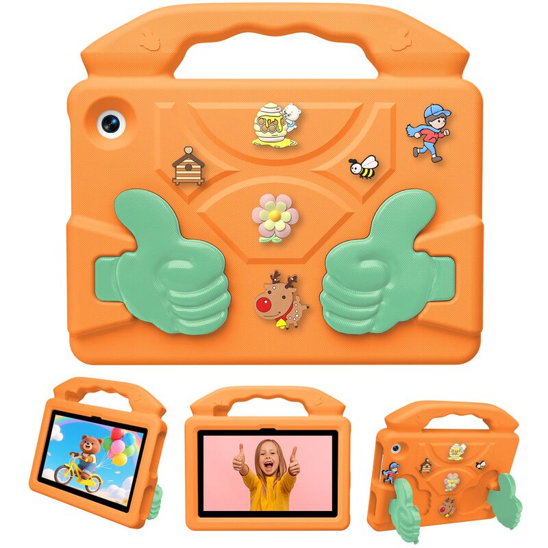 Suitable for Samsung Kindle Fire HD7 (2022) tablet, protective case, drop-proof, cartoon design, cute
