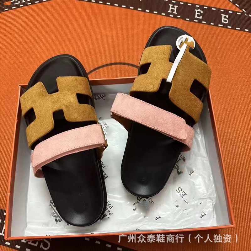 外贸专供h拖鞋2025新款魔术贴夏季女士运功休闲百搭二舅拖凉拖鞋|undefined