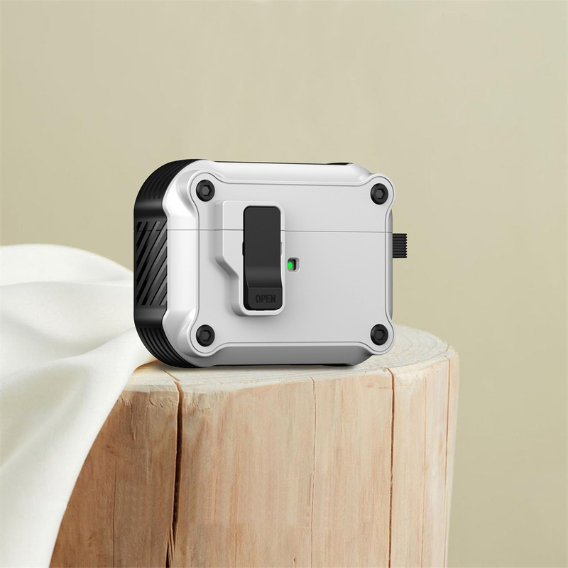 适用AirPods Pro3蓝牙耳机保护套 苹果airpoods4代壳磁吸自动开关|undefined