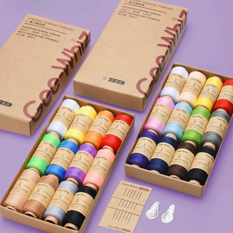 Швейная коробка, бытовая высококачественная швейная нить, набор для шитья, ручная швейная нить, нить для швейной машины, набор швейных ниток ручной работы