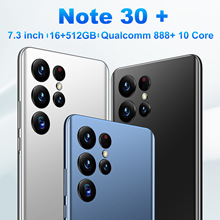 跨境手机note30+热销 7.3寸大屏 安卓8.1 (2+16) 500万像素一体机