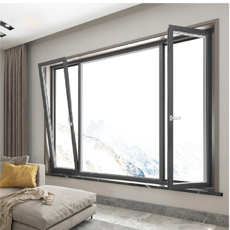 Four-Section Sliding Window for Villa Balcony, Soundproof and Insulated Sliding Door, Shop Partition Glass Door, Energy-Saving Window Four-Section Sliding Window for Villa Balcony, Soundproof and Insulated Sliding Door, Shop Partition Glass Door, Energy-Saving Window