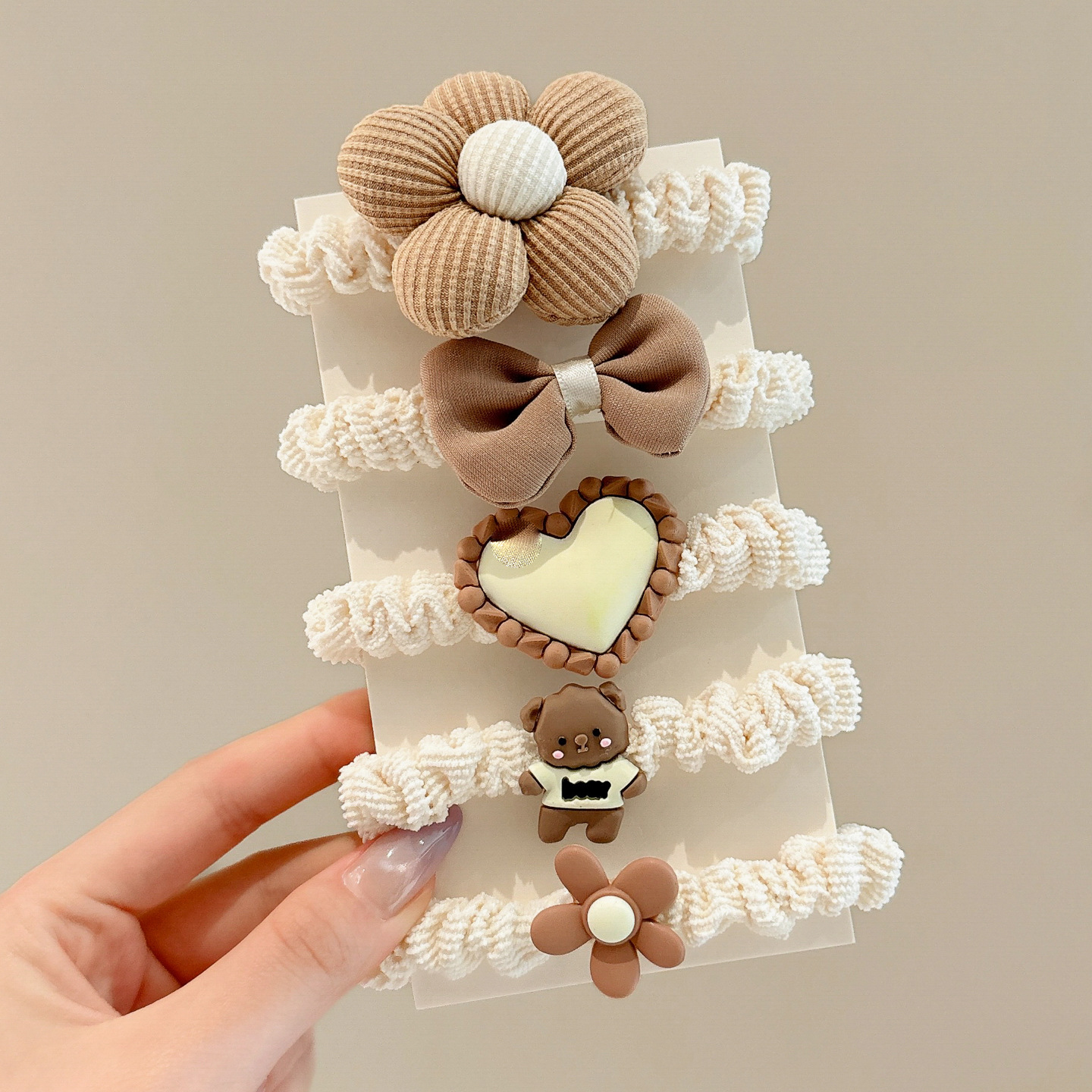 Anillo de cabello para niños joyas de cabello para bebés niñas pulgar pequeño correa de goma de dibujos animados para niñas no lastimar cabello lindos cabello