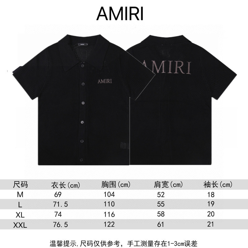 2025 秋冬新作 AMI 文字刺繍中空カーディガンニット半袖ジャケット男性と女性のための同じスタイル 1 ピースロット|undefined