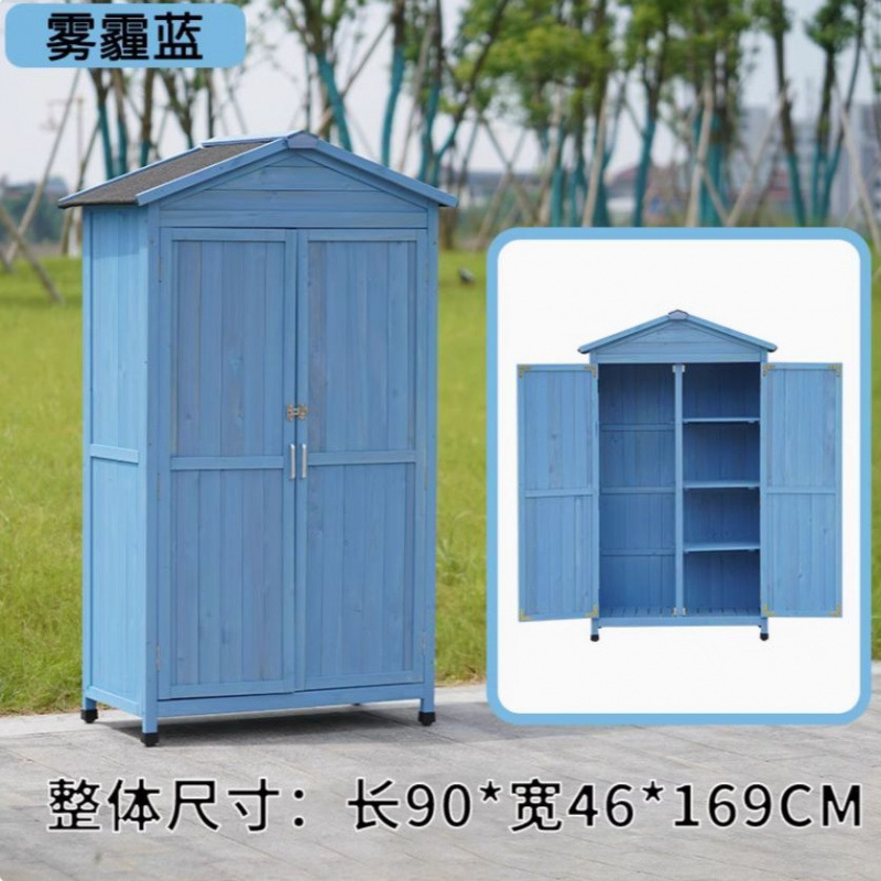 屋外ツールルーム収納キャビネット防雨日焼け止めガーデン中庭ゴミ箱キャビネット屋内バルコニー防水収納キャビネット|undefined