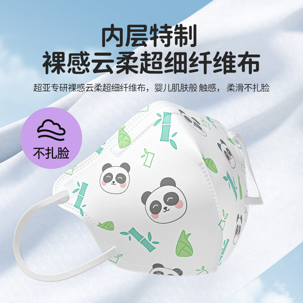 Respiratory children's cartoon disposable three dimensional…
