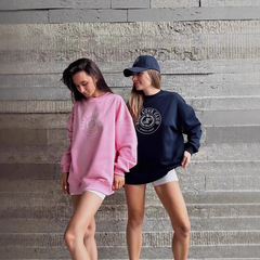 现货高质量宽松跨境连帽衫卫衣男女上衣大码胖子秋冬女士绒衫