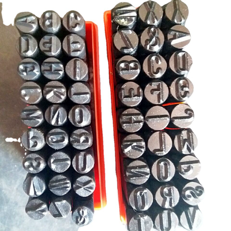 Сталь Печать Буквы Стальные Символы Английская Сталь Номер Печать Стальная Головка Письма Стальная Печать Модель Steel Number