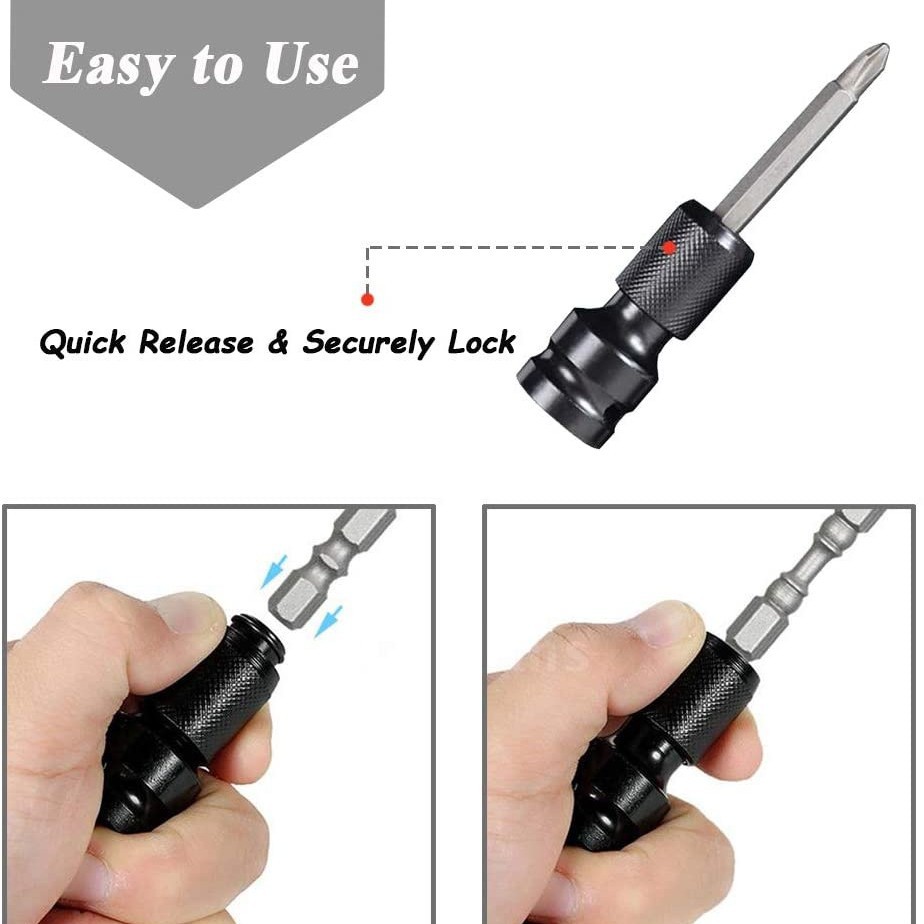 1/2 mango cuadrado giro 1/4 mango hexagonal llave eléctrica conversión conjunta llave eléctrica cabeza de conversión manga telescópica