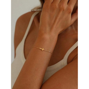 K 34658 Alloy cross bracelet ankle chain �Ͻ�����_�
