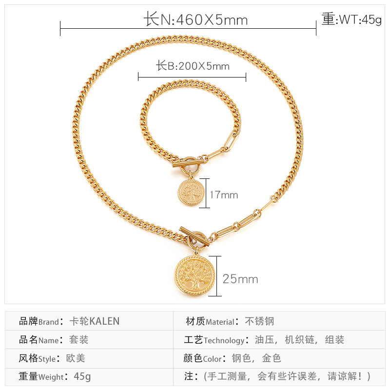 Mode Cœur Plaqué Or 18K Acier Au Titane De Gros display picture 1