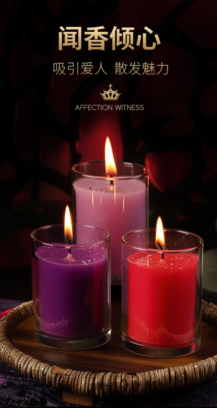 Low-Temperature Massage Candle with Strawberry Scent for Couples — detail image 25