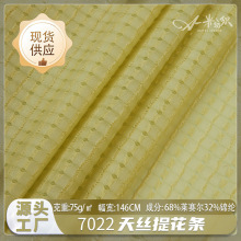 天丝提花条罗兰格莱赛尔布料现货 75g时尚透气连衣裙女装时装面料