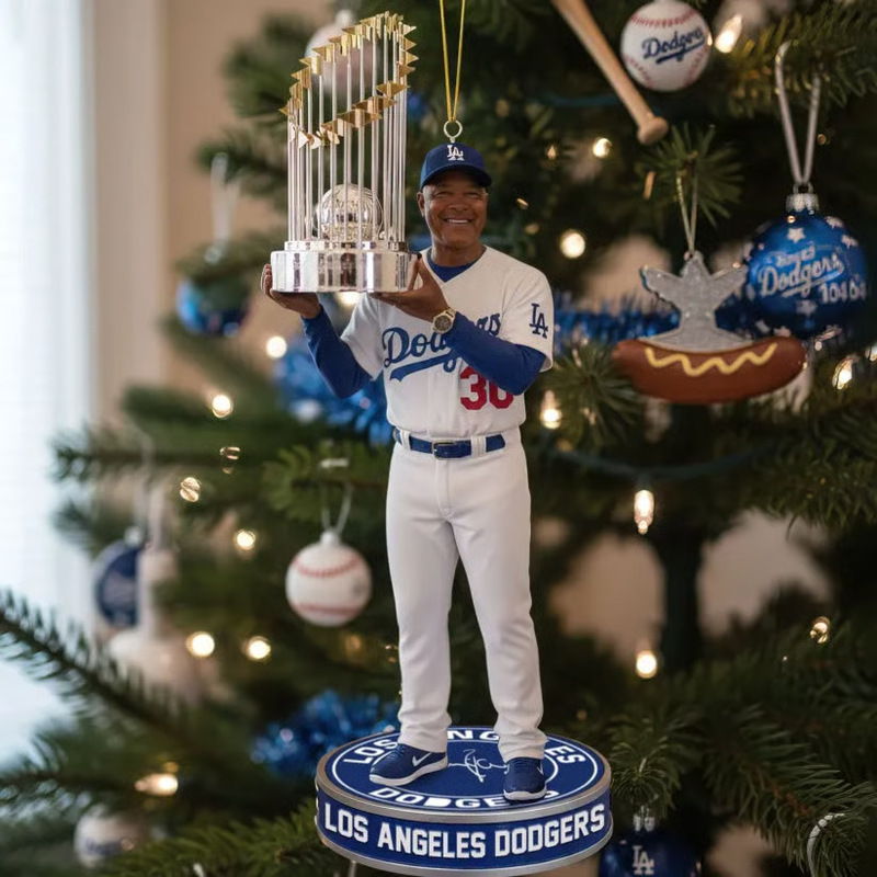 Cross-Border New Product Los Angeles Dodgers 2025 World Series Champion Baseball Decoration Acrylic Pendant