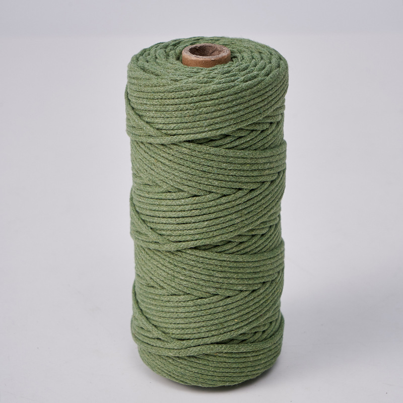 Cuerda de algodón con núcleo de 3mm, ropa de bricolaje, decoración de textiles para el hogar, cordón de algodón, cuerda tejida, tapicería de color, cuerda de algodón con corazón