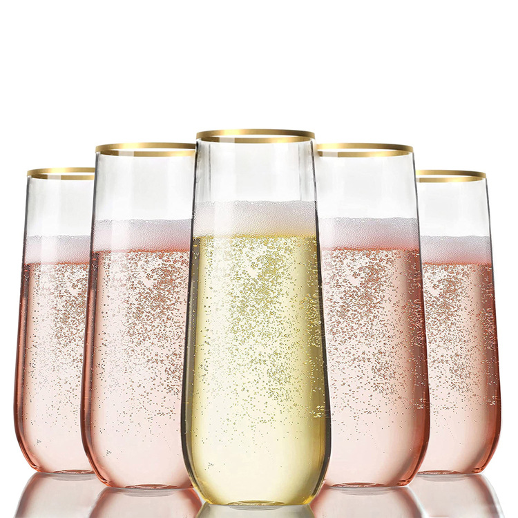 Copas de vino tinto transfronterizas, copas de vino de plástico PET, vasos para bebidas y jugos, copas de vino tinto transparentes con forma de huevo, personalizables/disponibles para impresión personalizada con logotipo. image 10