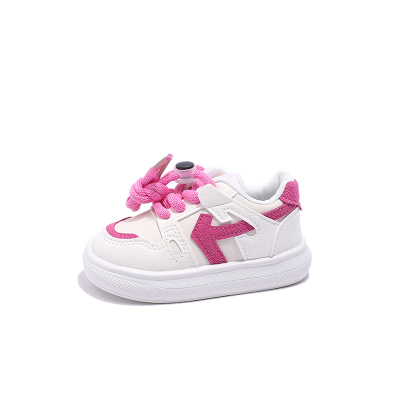 2025 nuevas zapatillas de deporte de otoño para niños, zapatos deportivos para niñas, zapatos de trbottomía para bebés pequeños, zapatos de suela blanda para bebés al por mayor