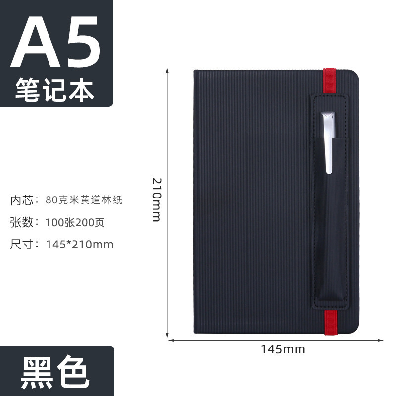 Nuevo portátil a5 personalizado logotipo de alto valor de la cara cuaderno de escritorio cuaderno de mano caja de regalo de negocios mayorista