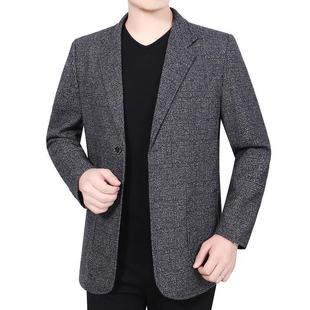 Spring and autumn men's one-piece suit jacket 40-year-old 50-year-old middle-aged father's coat middle-aged and elderly business casual suit