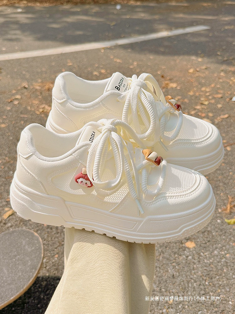 Летняя женская обувь дышащая маленькая белая обувь женская 2025 новая сетка обувь сетка обувь дикая ниша с юбкой