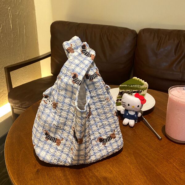 Blue brand fashionable handheld one-shoulder bag