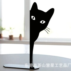 クリエイティブでかわいい猫の本立てPeeking Cat Bookend覗き見猫の本のデスクトップ整理器