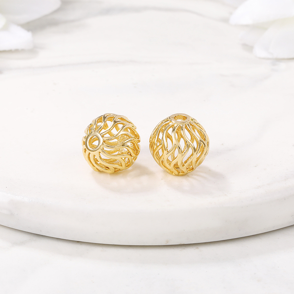 厂家批发半成品饰品配件材料金属镂空隔珠散珠diy项链手链串珠|ms