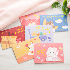 Creative cartoon gold foil birthday gift card, pastoral style, flower shop bakery, small card wholesale manufacturer, custom order available