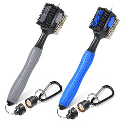 Cross-border new mini magnetic buckle golf club cleaning brush golf brush golf accessories manufacturer