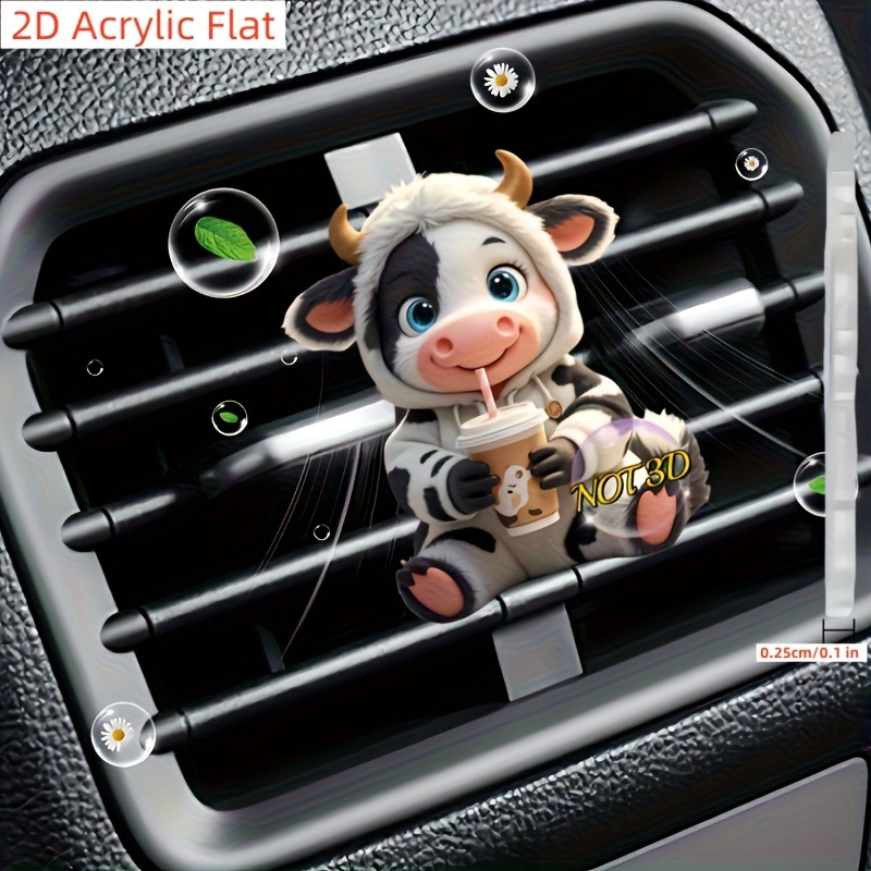 跨境热销可爱车载香薰出风口汽车香水夹空调口香氛车内装饰