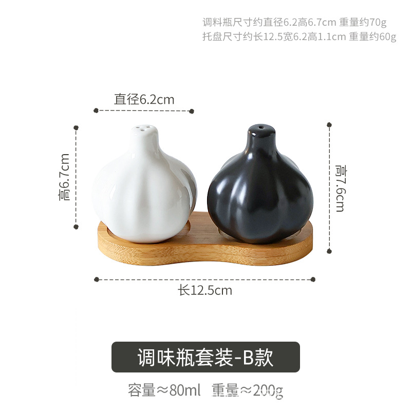 Transfronterizo suministro directo de estilo europeo creativo de ajo cerámica condimento frasco de condimento de cerámica boutique de venta venta en el comercio exterior