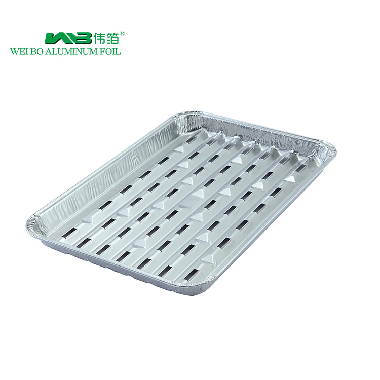 Aluminum foil square disposable barbecue oven, Minghuo barbecue bakery aluminum foil support outdoor barbecue picnic supplies 4