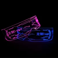 Перезаряжаемые светодиодные очки Sci-Fi Очки для технологий будущего День рождения онлайн Красный бар Фото Диско Очки