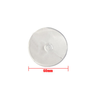 Factory in stock wholesale 60mm round transparent PVC rubber glass suction cup plastic mushroom head accessories processing