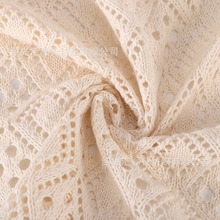 300g移圈提花打底系列 镂空针织面料春夏透气T恤布料横机移圈提花