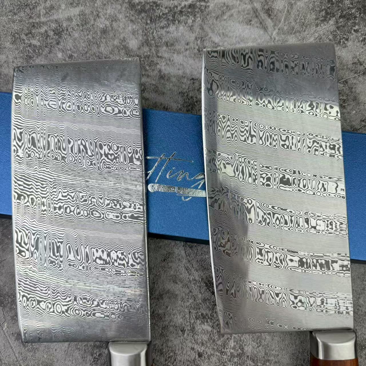 火焰纹瑞粉大马士革厨房刀套装组合高品质家用菜刀切片刀三德刀刀