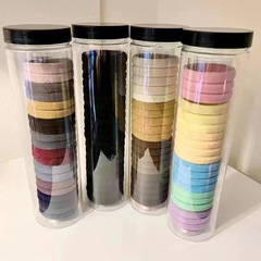 Korean-style Milky Coffee Color Comfort Towel Band with High Elastic Rubber Band, Simple Hair Tie Band