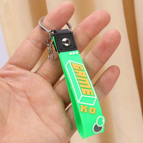 Creative cartoon trendy cool keychain, love couple keychain, school bag hook, car key ornament, small commodity wholesale