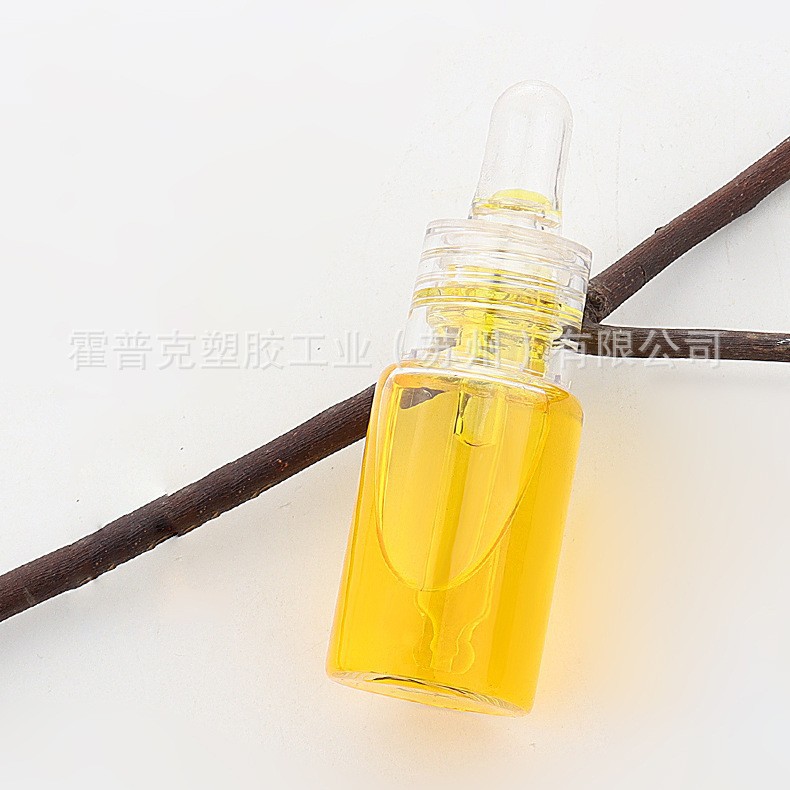 现货HOPECK透明TPE胶帽滴管盖管制玻璃瓶滴管瓶18牙玻璃精油瓶