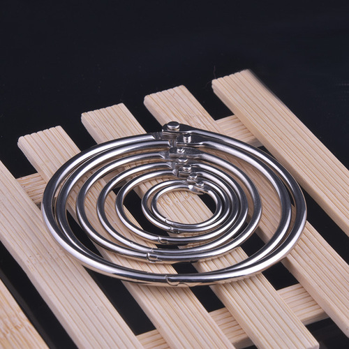 Manufacturers make cross-border metal open rings, iron book rings, photo album rings, desk calendar card rings, binding rings wholesale